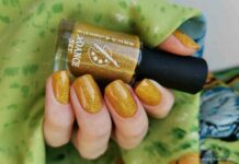 Теплий медовий манікюр з xdance sky 303 mustard yellow