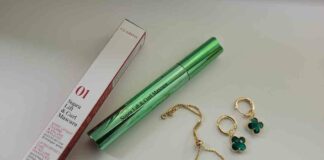 Туш для вій з ефектом підкручування і об’єму clarins supra lift&curl mascara 01