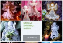 Ангел гачком, велика добірка схем!