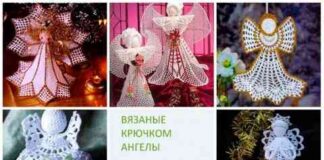 Ангел гачком, велика добірка схем!